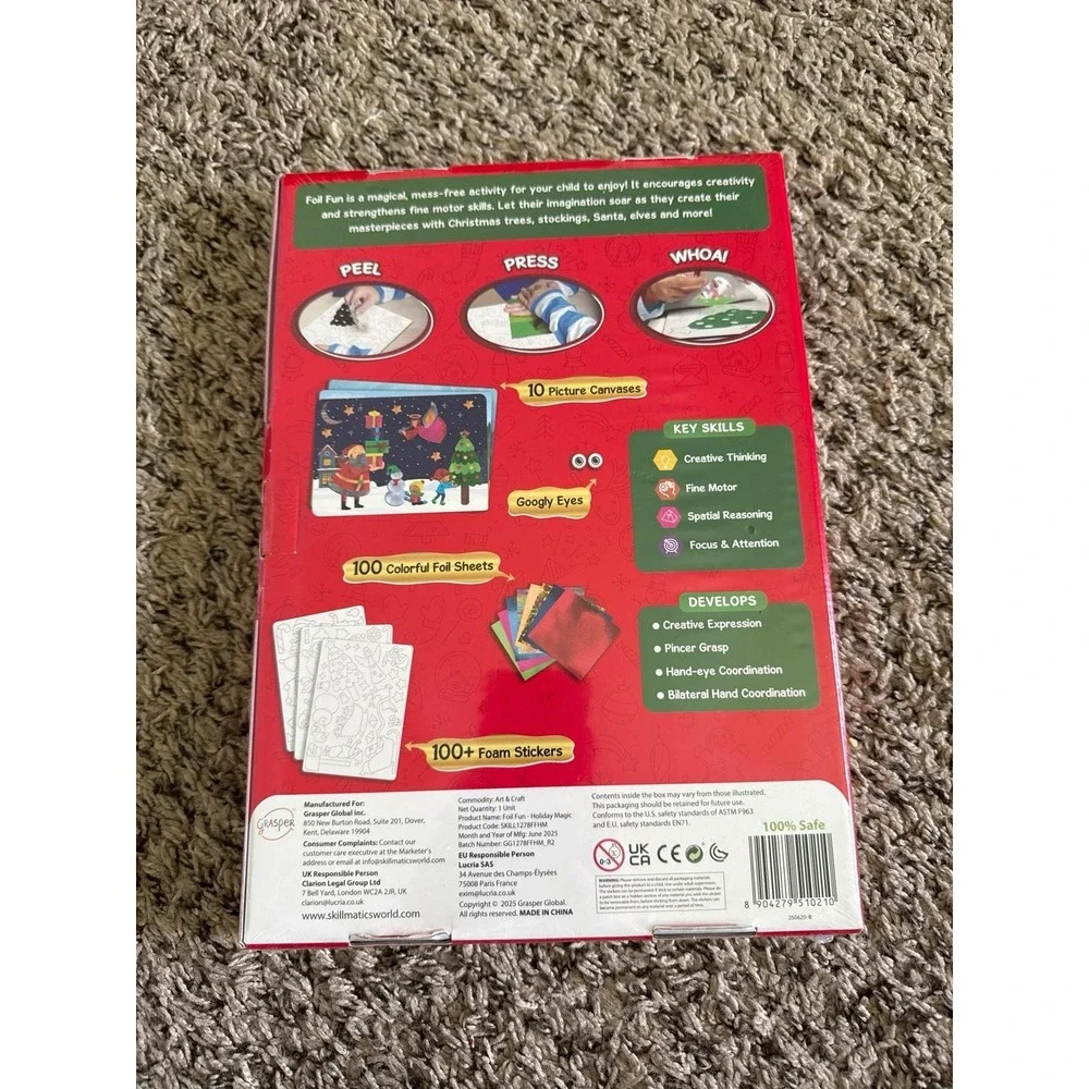 NWT Skillmatics‎ Peel & Press Foil Fun Holiday Magic
